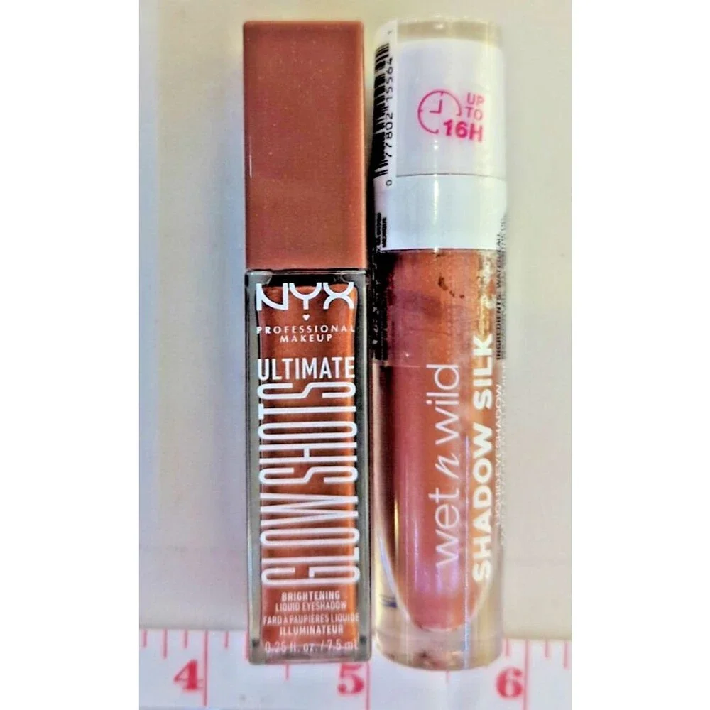 NYX Professional Makeup Butter Gloss & Wet n Wild Shadow Silk Liquid Eyeshadow